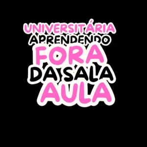 JOVEM UNIVERSITÁRIA APRENDENDO FORA DA SALA DE AULA